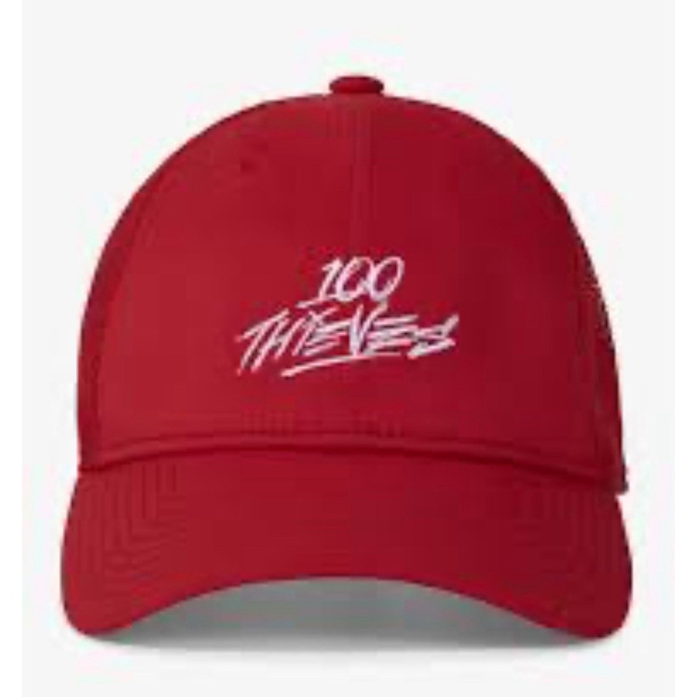 NWT 100 Thieves Hat Foundations Red Mesh Snapback Trucker Limited Drop Rare  Cap